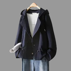 Kort hooded basic jasje