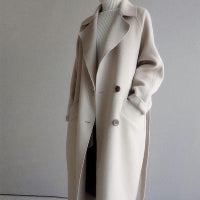 Medium lange wollen Winter Jas