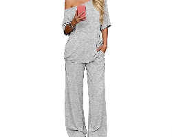 Off de schouder setje met korte mouwen