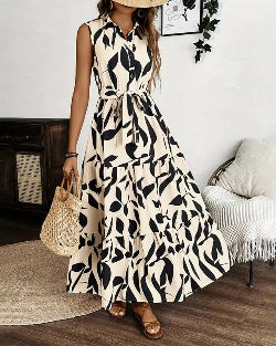 Mouwloze Maxi Zomerjurk