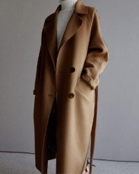 Medium lange wollen Winter Jas